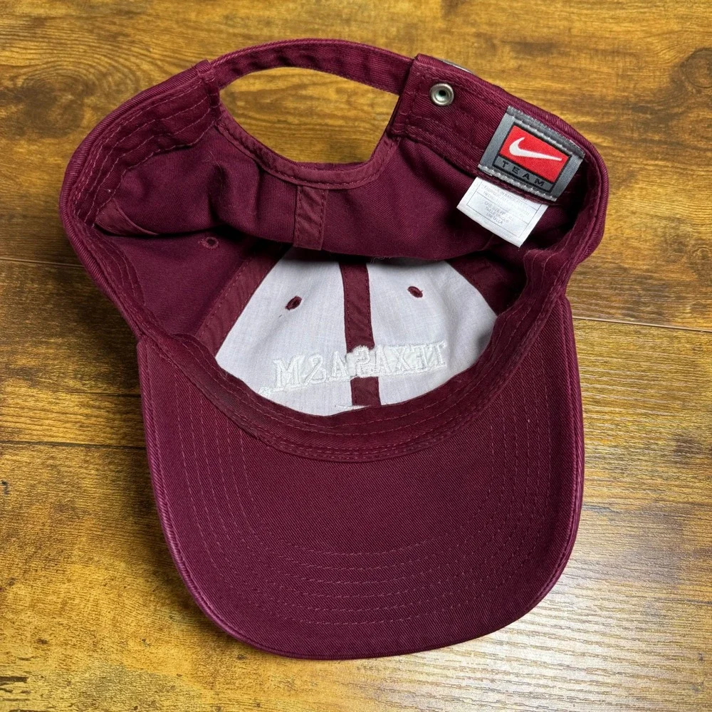 Texas A&M Nike Team Maroon Cotton Adjustable Baseball Hat Mens Womens OSFA